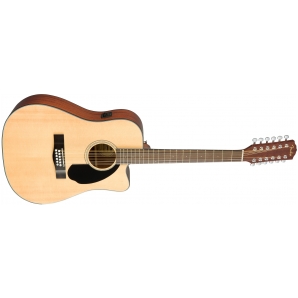 12-струнная электроакустическая гитара Fender CD-60SCE-12 (NAT)