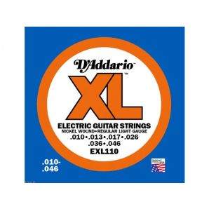 Струны для электрогитары D'Addario EXL110+ XL Regular Light Plus (6 струн .0105-.048)