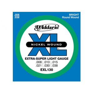 Струны для электрогитары D'Addario EXL130 XL Extra Super Light (6 струн .008-.038)