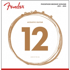 Струны для акустической гитары Fender 60L Phosphor Bronze (.12-.53)