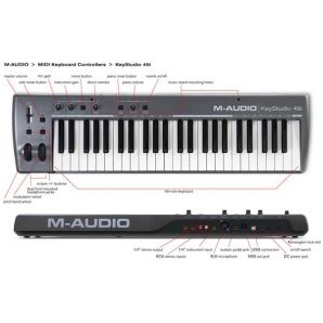 MIDI-клавиатура с аудиоинтерфейсом M-Audio KeyStudio 49i
