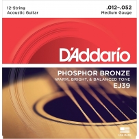 Струны для акустической гитары D'Addario EJ39 Phosphor Bronze Medium (.12-.52)