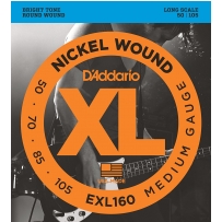Струны для бас гитары D'Addario EXL160 XL Nickel Wound Bass Medium 4 (.50 - .105)