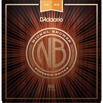 Струны для акустической гитары D'Addario NB1256 Nickel Bronze Light Top / Medium Bottom (.12-.56)