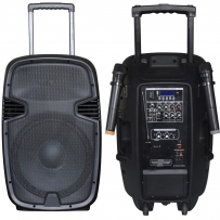 Активная акустическая система BIG JB12RECHARGE350+MP3/Bluetooth+20V INVERTER+2pcs VHF mic