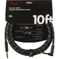 Инструментальный кабель Fender Cable Deluxe Series 10' 3 m Angled Black Tweed