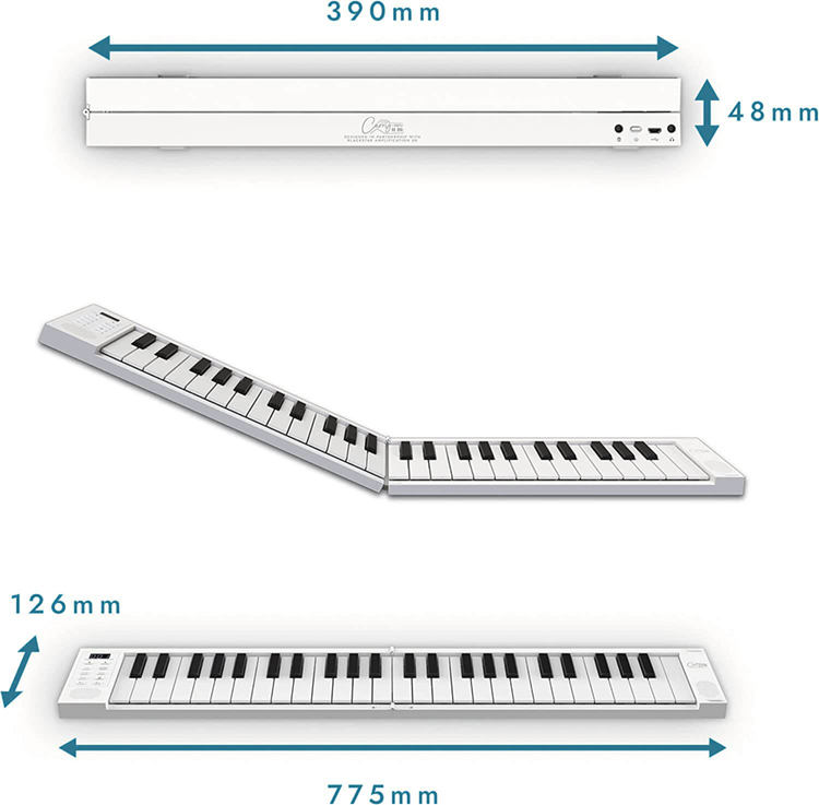 Цифрове піаніно Blackstar Carry-On Folding Piano Touch 49 White купити в Україні beat.com.ua