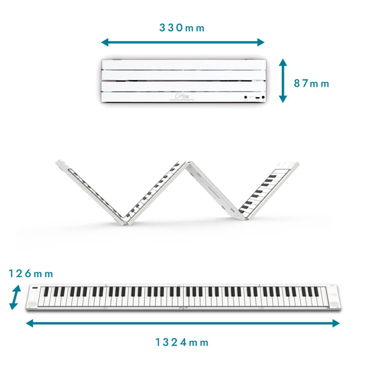 Цифрове піаніно Blackstar Carry-On Folding Piano Touch 88 White купити в Україні beat.com.ua