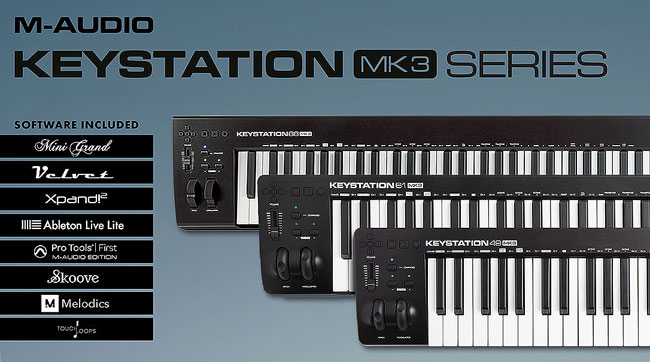Свежее поступление M-Audio: на складе новинка M-Audio Keystation 88 MK3 в Украине beat.com.ua