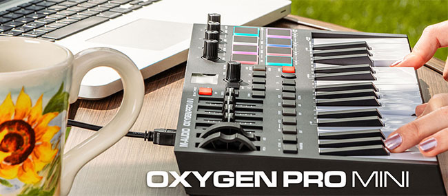 Новинка: MIDI-клавиатура M-Audio Oxygen Pro Mini купить в Украине beat.com.ua