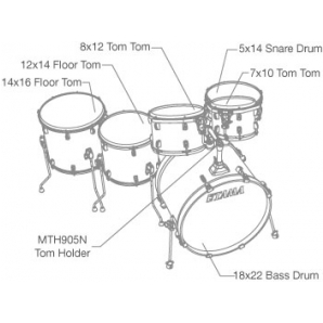 Ударная установка Tama Silverstar VP62RS Antique Brown Birch