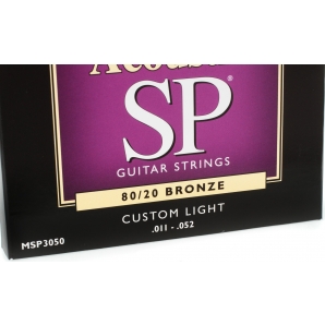Струны для акустической гитары Martin MSP-3050 SP 80/20 Bronze Custom Light (.011-.052)
