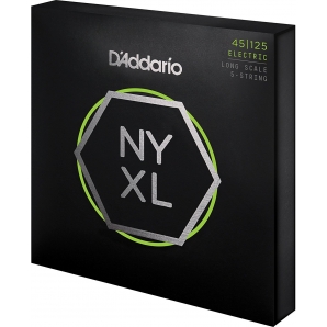 Струны для бас гитары D'Addario NYXL45125 Bass Light Top / Med Bottom 5 (.45 - .125)