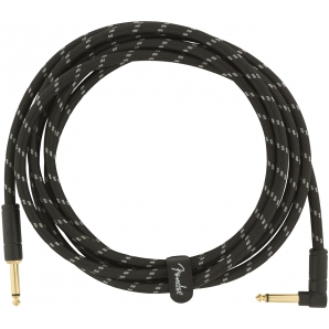 Инструментальный кабель Fender Cable Deluxe Series 10' 3 m Angled Black Tweed