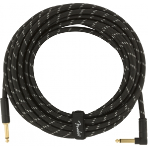 Инструментальный кабель Fender Cable Deluxe Series 25' 7.5 m Angled Black Tweed