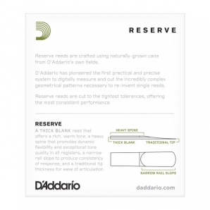 Трости D'Addario DJR01305-B25 Reserve Alto Sax #3.0+ (25 шт.)