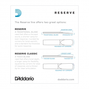 Трости D'Addario DCR1025 Reserve Bb Clarinet #2.5 (10 шт.)