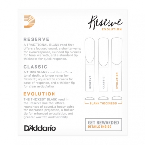 Трости D'Addario DCE1025 Reserve Evolution Bb Clarinet #2.5 (10 шт.)