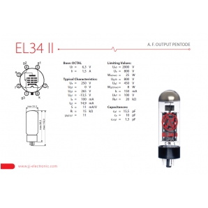Лампа для усилителя JJ Electronic EL34 II