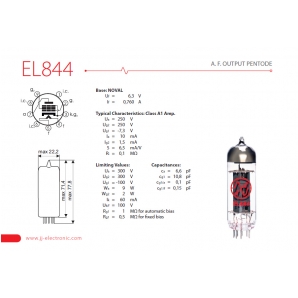 Набор ламп для усилителя JJ Electronic EL844 (подобранная пара)