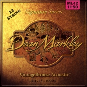 Струны для акустической гитары Dean Markley 2204 Vintage Bronze 12 Medium Light (.11-.50)