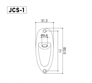 Разъем-планка Gotoh JCS-1 GG