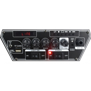 Активная акустическая система BIG BIG230BAT USB/MP3/FM/BT/TWS + 2pcs VHF mic