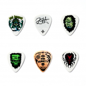 Набор медиаторов Dunlop KH01T088 Kirk Hammett Signature Pick Tin 0.88 (6 шт.)