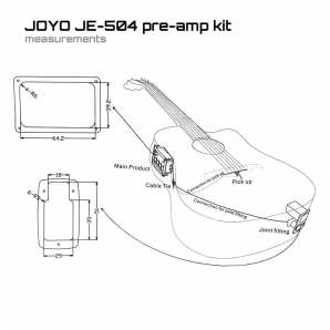 Звукознімач для акустичної гітари Joyo EQ-504