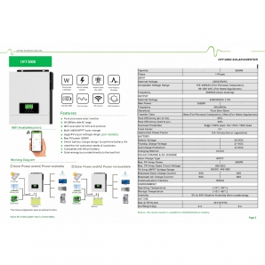 Гібридний інвертор Big OFF24V3000W