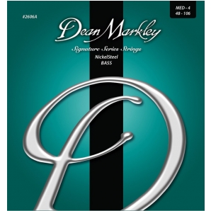 Струны для бас гитары Dean Markley 2606A Nickelsteel Bass MED4 (.048 - .106)