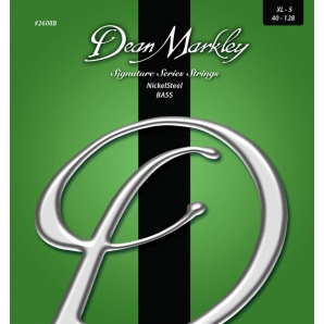 Струны для бас гитары Dean Markley 2608B Nickelsteel Bass XL5 (.040 - .128)