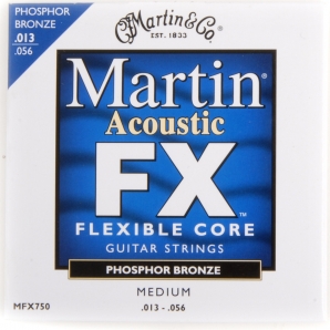 Струны для акустической гитары Martin MFX750 SP Flexible Core 92/8 Phosphor Bronze Medium (.013-.056)
