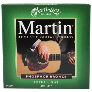 Струны для акустической гитары Martin M-530 Traditional 92/8 Phosphor Bronze Extra Light (.010-.047)