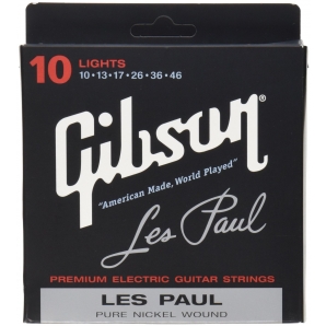Струны для электрогитары Gibson SEG-LP10 Les Paul Electric (6 струн .010-.046)