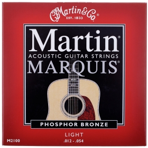 Струны для акустической гитары Martin M-2100 Marquis 92/8 Phosphor Bronze Light (.012-.054)