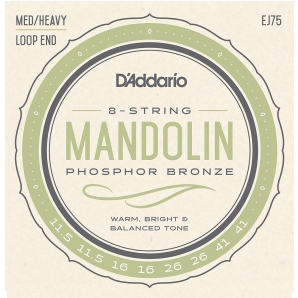 Струны для мандолин D'Addario EJ75 Phosphor Bronze Medium / Heavy (11.5 - 41)