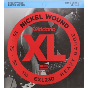 Струны для бас гитары D'Addario EXL230 XL Nickel Wound Bass Heavy 4 (.55 - .110)