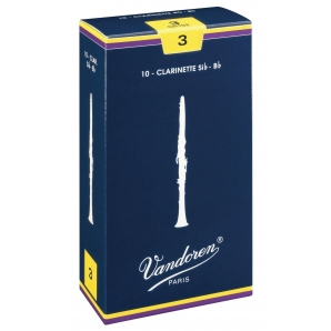 Трости Vandoren CR103 Traditional Bb Clarinet #3.0 (10 шт.)