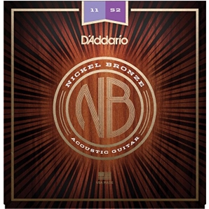 Струны для акустической гитары D'Addario NB1152 Nickel Bronze Custom Light (.11-.52)