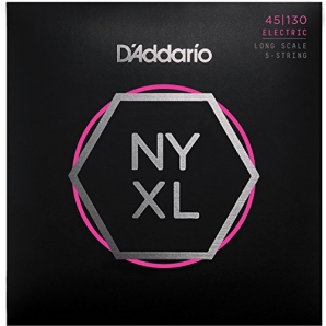 Струны для бас гитары D'Addario NYXL45130 Bass Regular Light 5 (.45 - .130)