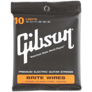 Струны для электрогитары Gibson SEG-700L Brite Wires Light (6 струн .010-.046)