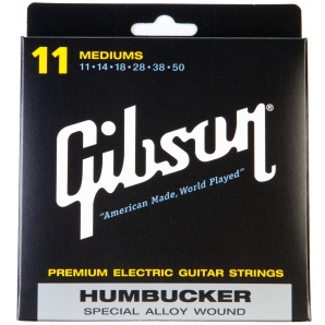 Струны для электрогитары Gibson SEG-SA11 Humbucker Special Medium Light (6 струн .011-.050)
