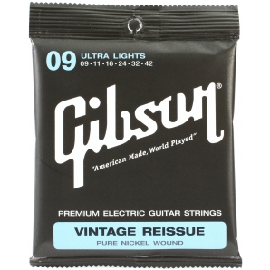 Струны для электрогитары Gibson SEG-VR9 Vintage Reissue Ultra Light (6 струн .009-.042)