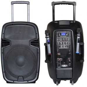Активная акустическая система BIG JB15RECHARGE400+MP3/FM/Bluetooth+30V INVERTER+2pcs UHF mic