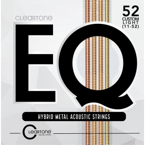 Струны для акустической гитары Cleartone 7811 EQ Hybrid Metal Acoustic Custom Light (.11-.52)
