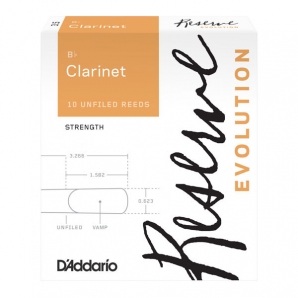 Трости D'Addario DCE1025 Reserve Evolution Bb Clarinet #2.5 (10 шт.)