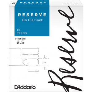 Трости D'Addario DCR1025 Reserve Bb Clarinet #2.5 (10 шт.)