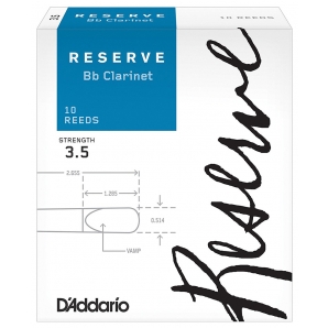 Трости D'Addario DCR1035 Reserve Bb Clarinet #3.5 (10 шт.)