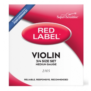 Струны для скрипки D'Addario Super Sensitive 2105 Red Label Violin String Set 3/4